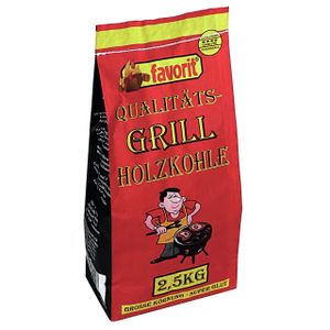 FAVORIT Qualitäts-Grill Holzkohle 2,5 kg