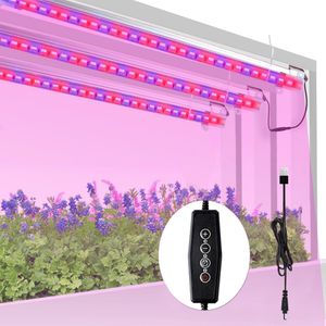 60W LED Pflanzenlampe Vollspektrum USB Dimmbar Zimmerpflanzen Wachstumslampe Pflanzenlicht mit Timer