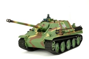 TPFLiving RC-Panzer Jagdpanther 7-0 RC Panzer ferngesteuert - Panzer mit Schussfunktion - Panzerfahrzeug mit Stahlgetriebe und Kettenantrieb - Rauch und Sound - Maßstab: 1:16