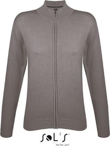 SOLs 00550 | Zipped Knitted Cardigan Gordon Women - Farbe: Medium Grey (Solid) - Größe: S