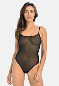 Teyli Mesh-Bodysuit mit dünnen Trägern Sophi Female 2433 schwarz XXL