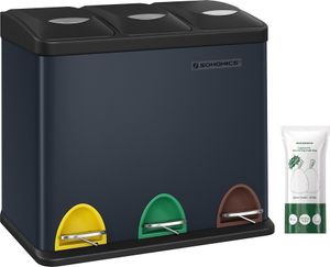SONGMICS Mülleimer Mülltrennsystem, aus Metall, 24 L, Küche SONGMICS Mülleimer Mülltrennsystem, aus Metall, 24 L, Küche