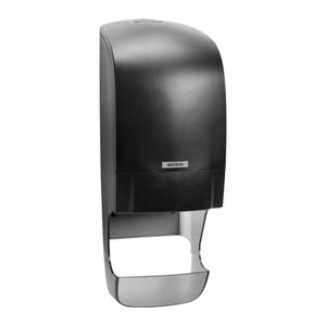 KATRIN 92049 Toilettenpapier-Spender Inclusive schwarz mit Hülsenfänger