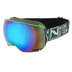 NAVIGATOR VISION Skibrille Snowboardbrille, Wechsellinsen, Grün