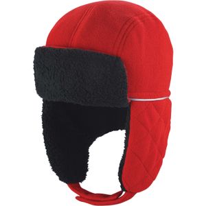 Ocean Trapper Hat Wintermütze - Farbe: Red/Black - Größe: S/M