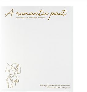 INF Elegantes wasserfestes Geschenkpapier mit Blumenmotiv, 20 Blatt Gold Ein romantischer Pakt