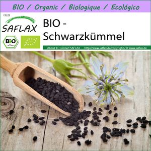 SAFLAX -- Schwarzkümmel - 300 Samen - Nigella sativa