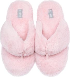 Damen Hausschuhe von SOXO – Größe 37-38 – Warme, rutschfeste Flip-Flops mit Futter – Geburtstagsgeschenk – Geschenk für die Ehefrau