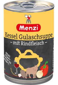 Menzi Kessel Gulaschsuppe mit Rindfleisch ungarische Art 400ml