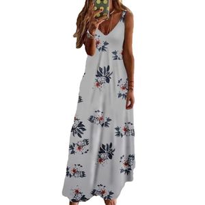 Damen Boho Träger Maxikleid Sommer Sling Kleid Mode Sommerkleid,Farbe:4#,Größe:S