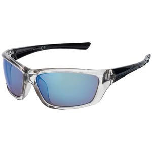 Unisex Sonnenbrille 80er Fahrradbrille Sport Brille Retro verspiegelt Blau