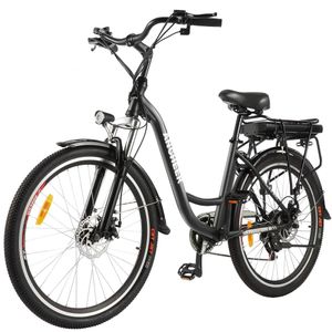 E-Bike Tiefeinstieg 26 Zoll Citybike Elektrofahrrad für Damen und Herren, 250W  12.5 Ah Shimano, 250,00 W Citybag Ancheer