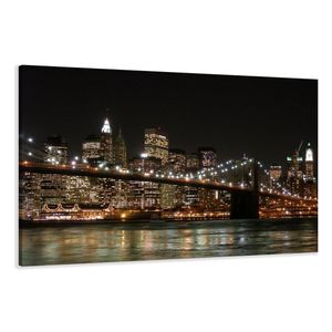 120 x 80 cm Bild auf Leinwand New York USA 5008-SCT deutsche Marke und Lager  -  Die Bilder / das Wandbild / der Kunstdruck ist fertig gerahmt