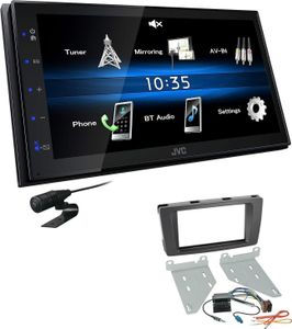 JVC KW-M25BT 2 DIN Autoradio Bluetooth Touchscreen USB für Skoda Yeti schwarz ohne Canbus