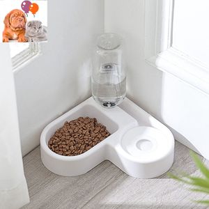500ml Feeder Futterspender Wasserspender Hunde Katzen Futter Wasser Napf Automat für Katzen Hunde