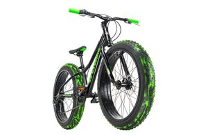Jugendfahrrad Fatbike 24'' Crusher Aluminiumrahmen schwarz-grün RH 30 cm KS Cycling Jugendfahrrad Fatbike 24'' Crusher Aluminiumrahmen schwarz-grün RH 30 cm KS Cycling
