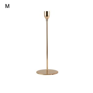 European Single Head Metal Kerzenhalter Candlestick Golden M