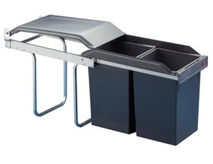 Hailo Mülleimer Küche, Einbau ab 30cm Schrank, 2-fach Abfalleimer