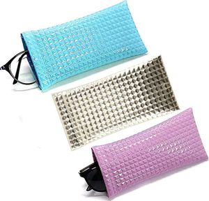3 Stücke Leder Sonnenbrillen Beutel, Tragbar Sonnenbrillen Etuim, Stilvolle Brillentasche, Etui Brillenetui Leder, Wird zur Aufbewahrung und zum Schutz von Sonnenbrillen und Brillen Verwendet