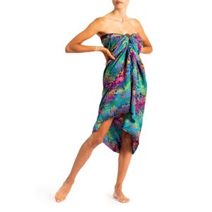 PANASIAM Sarong B woskowy batik wielokolorowy