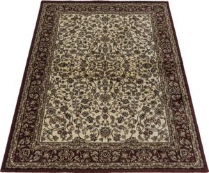 Orient Teppich Wohnzimmer Creme 300x400 Rechteck modern oder klassisch Orientalisches Design aus Polypropylen