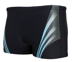 Aquarti Herren Kurze Badehose mit Streifen, Farbe: Schwarz / Blau, Größe: XL
