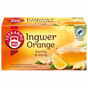 Teekanne Ingwer Orange Kräutertee fruchtig würzig im Geschmack 32g