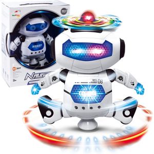 Malplay Roboter Singen Tanzen 360° Mit Licht Und Musik Für Kinder Ab 3 Jahren