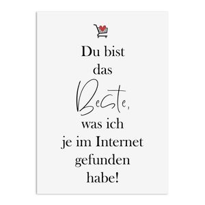 Postkarte LIEBE im Internet gefunden