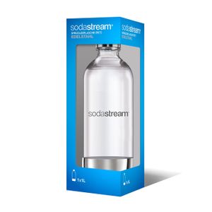 Láhev na perlivou vodu SodaStream PET s nerezovým dnem a víčkem 1000 ml