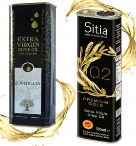 Olivenöl, Extra Vergine, 2x500ml, 2er Set Olivenöle, Ophellia, Sitia Premium, Griechische Olivenöle, griechische lebensmittel, olivenöl griechenland
