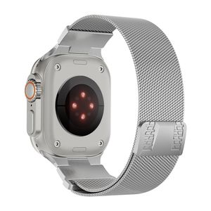 INF Edelstahlarmband für Apple Watch 42/44/45/49 mm Silber