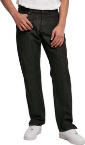 Urban Classics - Straight Slit Loose-Fit Jeans black raw W34 Urban Classics - Straight Slit Loose-Fit Jeans black raw W34