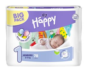 Bella Baby Happy Windeln Newborn|Urinindikatior 2-5kg Gr.1 BIG PACK