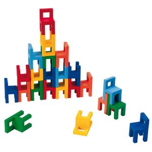 goki 56929 Balancier- & Stapelspiel Stühle, bunt (1 Stück)