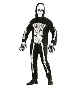 Horror Halloween Karnevall Herren Kostüm Phantom Sensenmann Skelett L/XL ca 52/52