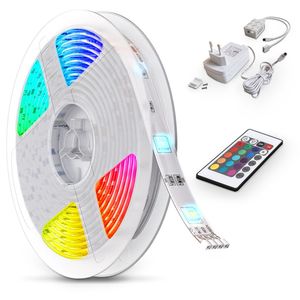 5m LED Band Streifen RGB Stripe Licht-Leiste 5050 SMD Lichtschlauch +Farbwechsel