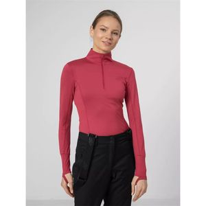 4F - Damen Zip Shirt,  thermoaktive Skiunterwäsche, Damengröße:36/S, Farben:pink