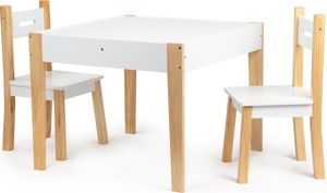 Stôl s dvoma stoličkami detský set nábytku ECOTOYS