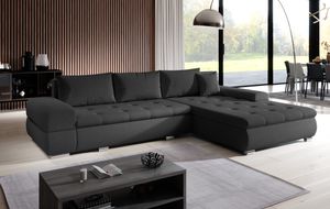 FURNIX Arzo Sofa L-Form Eckcouch Schlafsofa Couch mit Schlaffunktion modern PR96