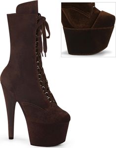 ADORE-1045VEL Herren Booties von Pleaser, Braun  , EU 41, US 11