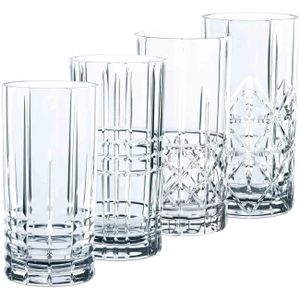 Nachtmann 0097784-0 Highland long drink cup crystal glass, 375 ml, v: 15,1 cm, ø 7,7 cm, číry, 4 ks (1 sada)
