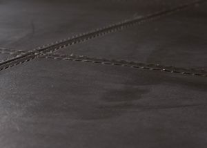 Aufbewahrungs-Truhe Sitzbank Kriens XXL, Kunstleder, 180x45x45cm MVG-  braun