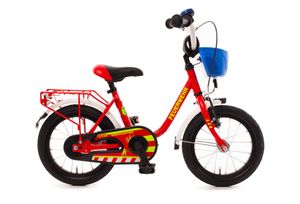 FEUERWEHR 14 Zoll Kinderfahrrad – Bachtenkirch feuerrot/weiß