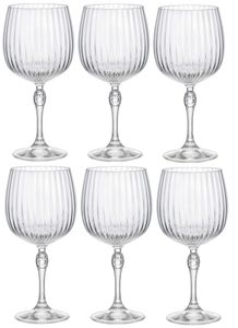 Bormioli Rocco America 20s Gin Tonic Kelch Cocktailglas, 745ml, Kristallglas, transparent, 6 Stück