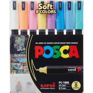 POSCA Marker UNI PC-1MR 8er Set Pastell