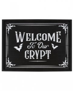 Gothic-Wandbild ";Welcome to our Crypt";