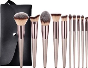 10/14-teiliges Make-up-Pinsel-Set mit weichen Nylonborsten, professioneller Lidschattenpinsel, loser Puderpinsel, Wimpernpinsel, Rougepinsel, multifunktionales Misch-Make-up-Pinsel-Werkzeug