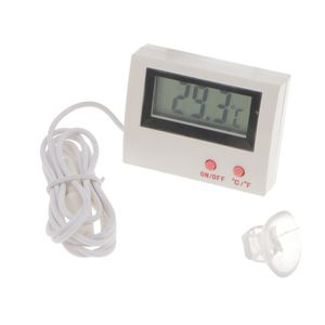 LCD Aquarium Thermometer mit Saugnapf , Sensor für Aquarium Kühlschrank