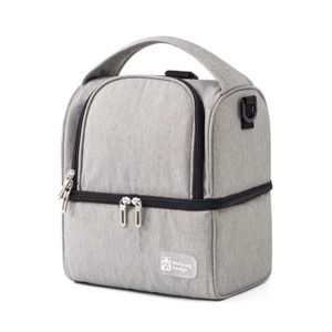 Doppelschichtige Oxford-Stoff-Isolierungs-Lunch-Tasche Thermische Bento-Box-Kühltasche Picknick-Lebensmittel-Aufbewahrungsbehälter Mutter-Baby-Rucksack